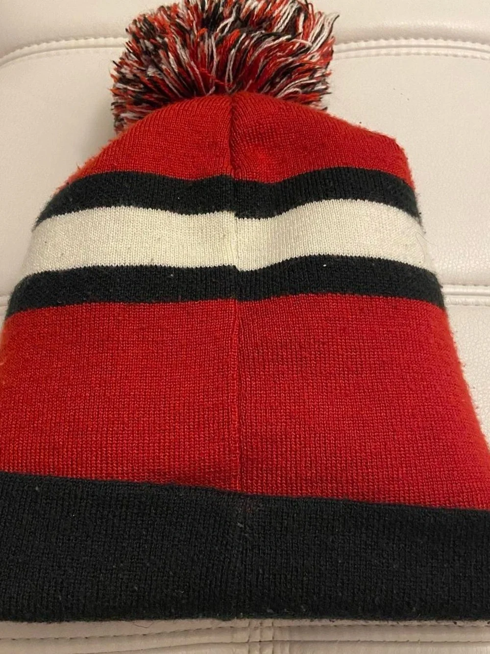 Youth Jordan Red Black & White Winter Hat